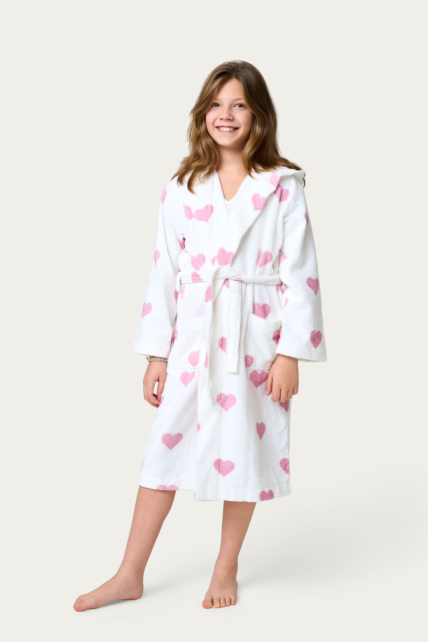 Lauren Hearts Kids Bathrobe
