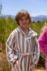 Sam Stripe Kids Badjas