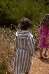 Sam Stripe Kids Badjas